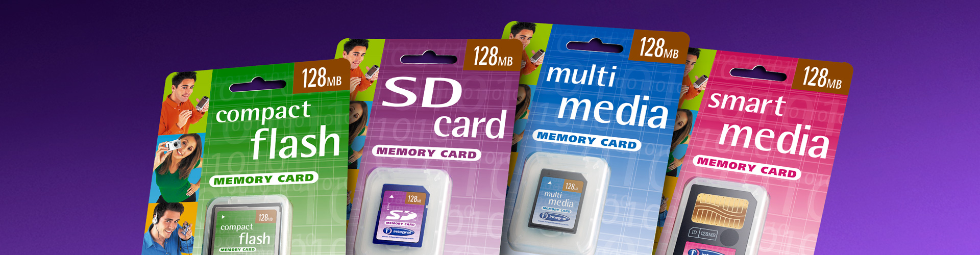 integral memory card packaging