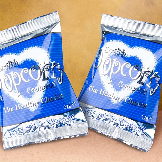 english popcorn product packaging