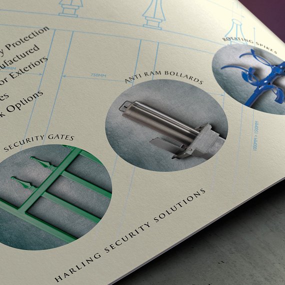 harling security brochure design